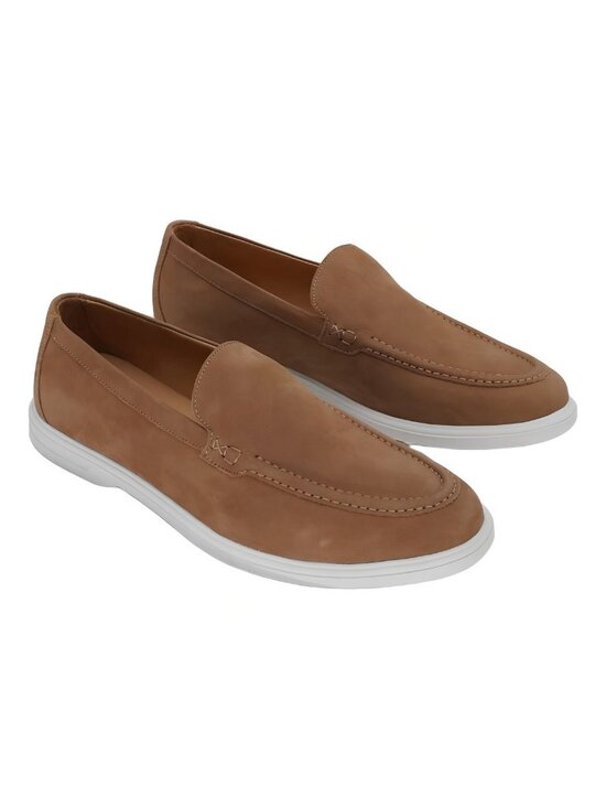 Peter Millar Excursionist Venetian Loafer Nubuck Basic Brown Sz 9.5 main image 4